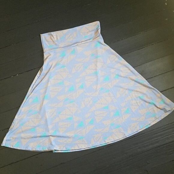 š¼LularoeĀ Azureāaztecāprintāskirt - Picture 5 of 8